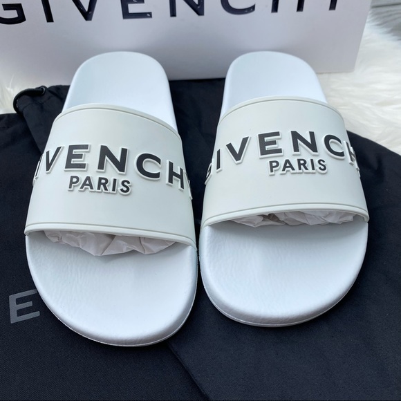 Givenchy White Pool Slides - Picture 2 of 7